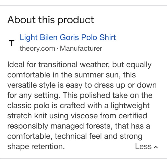 Theory Goris Fine Bilen Polo Shirt Men's XXL - Picture 13 of 15